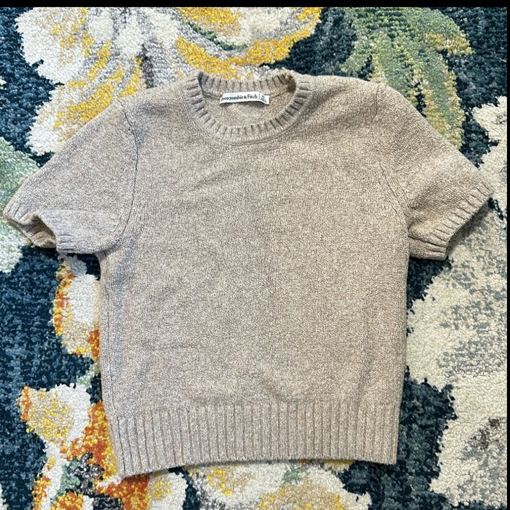Abercrombie & Fitch Tan Sweater Tee